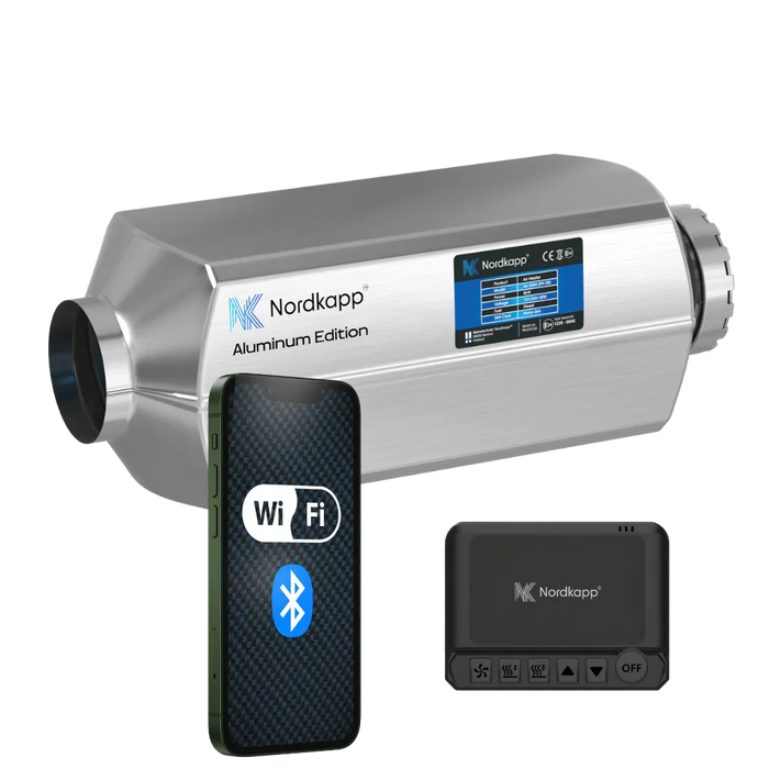 PRÉCOMMANDE - Chauffage à air diesel Nordkapp Air Wi-Fi + Bluetooth – Gen 3 - 12V/24V
