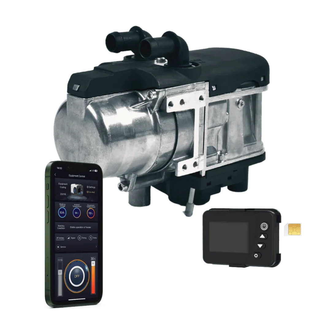 Aqua GSM 4G/5G 5kW 12V Diesel/Gasoline Liquid Water Heater – Nordkapp