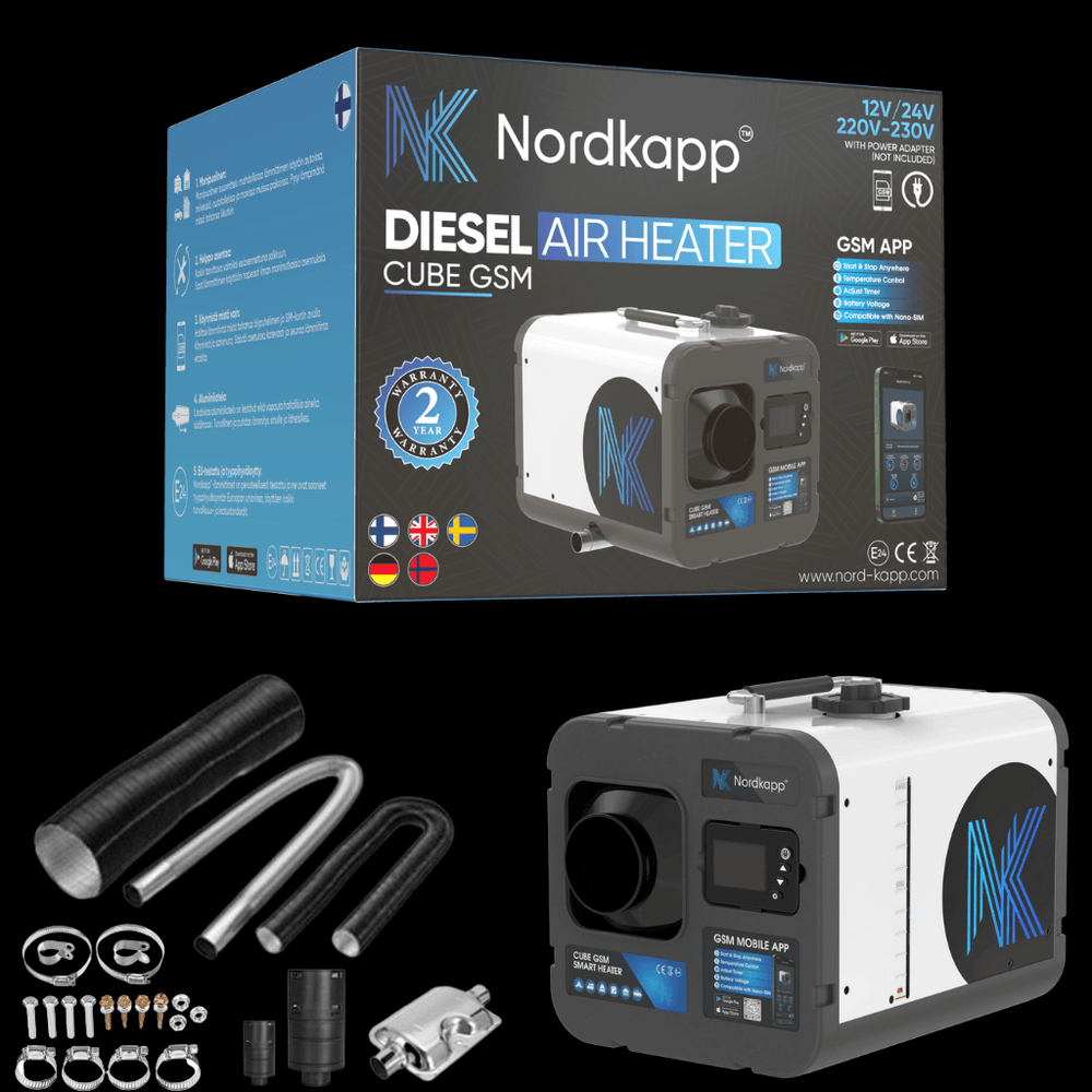 Cube GSM 4G/5G 5kW & 8kW Diesel Air Heater - Nordkapp™