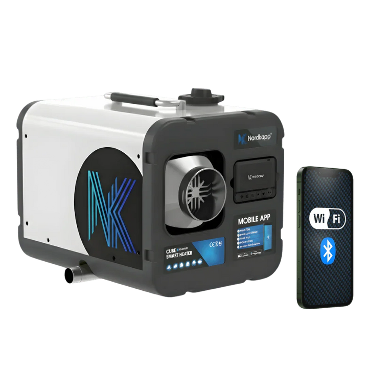Cube Wi-Fi- ja Bluetooth-dieselilmalämmitin 5 kW & 8 kW - 12V/24V