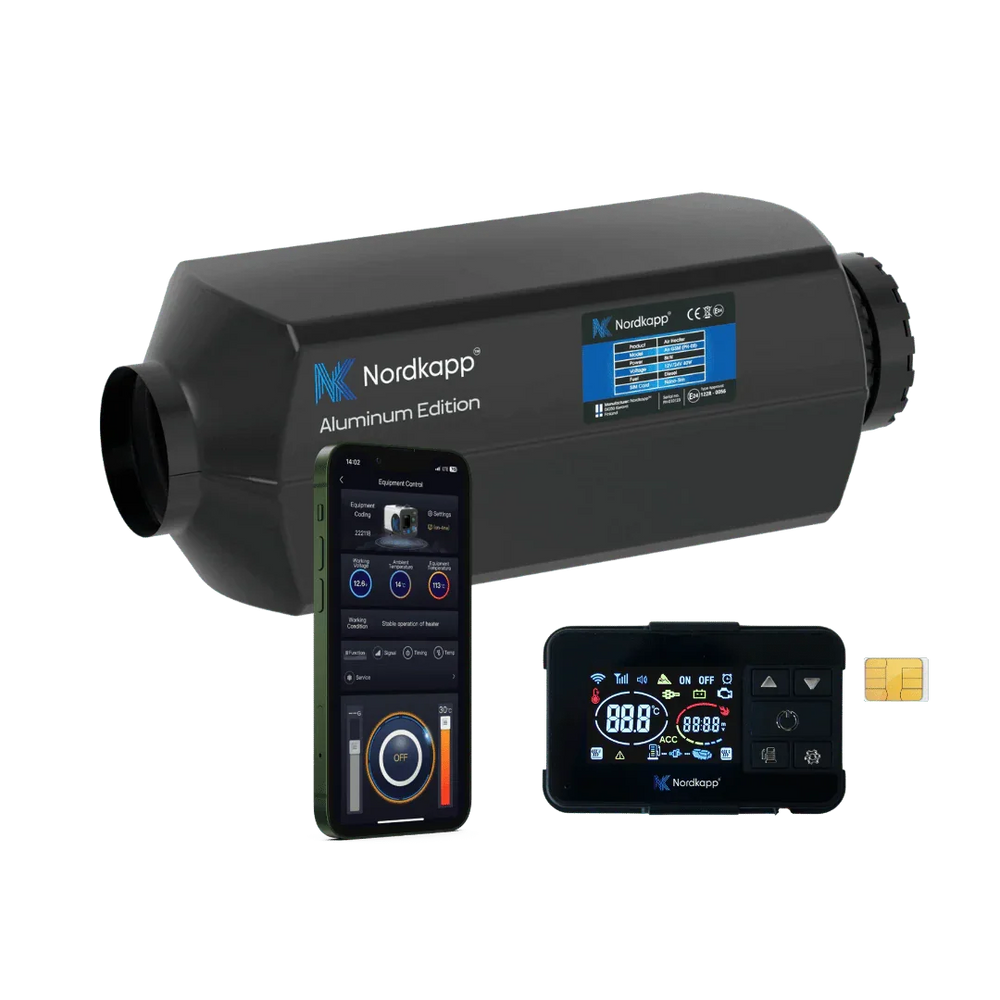 Air GSM 4G/5G Diesel-ilmalämmitin 2kW, 5kW & 8kW 12V/24V